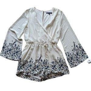 One clothing white floral romper